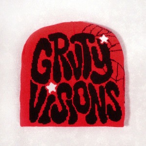 Bonnet Tricot Jacquard Imprimé All-Over Logo Grandes Lettres Design Tendance Y2K en Gros - Product Image 2