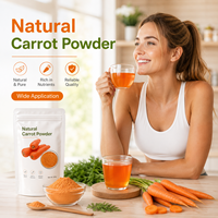 Poudre de carotte LongBio, poudre végétale naturelle, bêta-carotène pour boissons, pâtisserie, aliments santé, assaisonnement pour soupes, OEM ODM