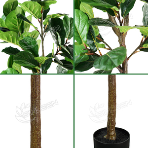 Casa di piante artificiali simulato decorativo grande finto finto albero realistico in plastica artificiale - Product Image 3
