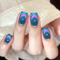BORN PRETTY 10ml Vernis Gel Magnétique Œil de Chat Bleu à Effet Caméléon et Irisé, Fabricant OEM