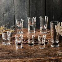 Verres à shot Baijiu personnalisables BST, style tendance national, multi-capacités, à fond épais, en forme de balle, cadeaux d'affaires