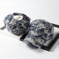 Casquette de baseball camouflage personnalisée avec logo OEM, motif camouflage, confortable, respirante, élégante, unisexe, pour les sports de plein air, vente en gros