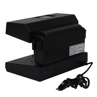 Detector de dinero falso con luz UV, comprobador de pasaporte, efectivo, en negro, enchufe europeo y estadounidense