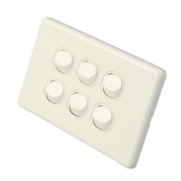 Interrupteurs standard australiens OEM/ODM approuvés SAA, 1 interrupteur 2 voies 16A Slimline 250V, interrupteur d'éclairage standard australien