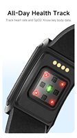 Neues Air Fitness Band: KI-Gesundheitstracker mit Atemfrequenzmessung, Herzfrequenzmonitor, Schlafüberwachung, SpO2, 5ATM Wasserdicht, Lange Akkulaufzeit