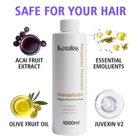 Perawatan Rambut Keraliss Nanoplastia 100% Minyak Kelapa Organik Murni & Krim Bunga Jahe Lily - Pelembut & Pelembap Alami