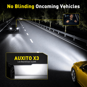 AUXITO X3 H1 Certification 6500K 9v 48v Headlight <b>Bulbs</b> <b>white</b> 5000lm 50W 1:1 Headlight LED <b>Bulbs</b> - Product Image 4