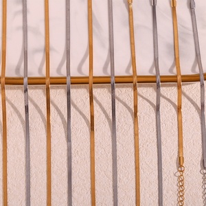 Luxury Non Tarnish Waterproof 18K Gold Plated Stainless Steel Jewelry Sets Snake Chain Necklace <strong>Bracelet</strong> Anklet <strong>Waist</strong> for Women - Product Image 3