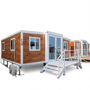 Casa Prefabricada Modular Expandible de Panel Sándwich de Acero de Fácil Instalación, Contenedor de 20 pies/40 pies, Casa Plegable Tipo Villa con Baño - Product Image 1