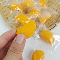 Groothandelsprijs Zoet Fruit Smaak Mango Vormige Gelei Candy Gummy Kubussen Snoep Snacks