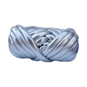 Hilo de Cuero Metálico Brillante de 250g, 2.5cm, para Tejer a Mano, Crochet, Trenzado y Tubular - Product Image 3