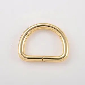 Amason price 20mm metal D ring Gun metal d-ring buckle Spring open d ring