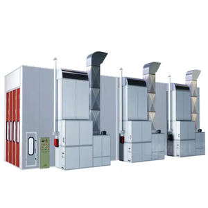 15m grandes cabines de pulvérisation pour bus camion peinture camion lourd peinture salle de cuisson système de chauffage diesel four de pulvérisation à vendre - Product Image 1