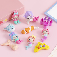 Kerstcadeaus Cadeaus Prijzen Snoepkleur Cartoon Zeemeermin Prinses Doos Rubber Briefpapier Gum Set