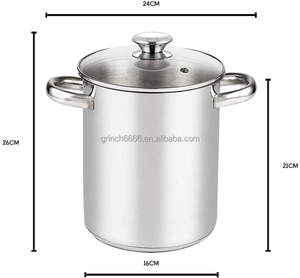 ชุดหม้อนึ่งสเตนเลสขนาดเส้นผ่านศูนย์กลาง9.4นิ้วใส่หม้อนึ่งผัก<span class=keywords><strong>หน่อไม้ฝรั่ง</strong></span>3.8ชิ้น - Product Image 4