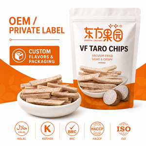<span class=keywords><strong>HALALA</strong></span> KOSHER BRC CERTIFICADO, Tiras de Taro Crujientes Fritas al Vacío y Deshidratadas, Snack Vegano, Chips Naturales Saludables Bajos en Grasa, ODM OEM - Product Image 5
