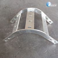 Bandeja de Cables Tipo Escalera de Curva Horizontal con Conectores UL, CE e IEC, Acero Inoxidable SS304 316, Fabricante Chino