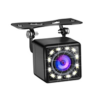 Caméra de recul de voiture à vision nocturne 12 LED Image HD CCD Caméra de recul de voiture étanche IP67 pour voitures Pickup Trucks SUV RVs
