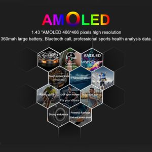 ลดราคา LEMFO AK59 1.43 นิ้ว AMLOED สายรัดซิลิโคนหน้าจอกลมนาฬิกาอัจฉริยะ (เงิน) - Product Image 3