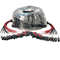 Câble de haut-parleur audio professionnel à 16 canaux Câble serpent XLR à gaine en PVC