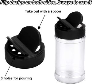 150ml Mini Muối <span class=keywords><strong>Shaker</strong></span> Chai PET gia vị Jar nhãn gia vị gia vị lọ với nắp lật - Product Image 5