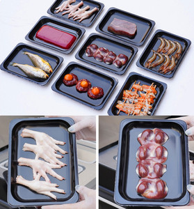 Máquina Selladora de Bandejas de Alimentos Semiautomática Rotativa Ruibao, Máquina de Envasado al Vacío para Bandejas de Alimentos - Product Image 6