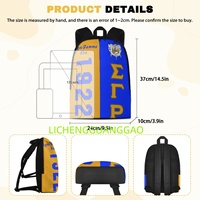 Sac à dos pour femme Sigma Gamma Rho 1922, réutilisable, personnalisé, de haute qualité, pour le shopping et les week-ends, vente en gros