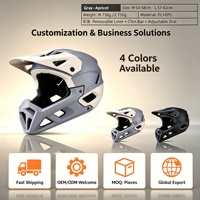 Casque de VTT intégral antichoc en PC+EPS avec 8-10 aérations pour la course tout-terrain extrême et le descente, certifié CE CPSC