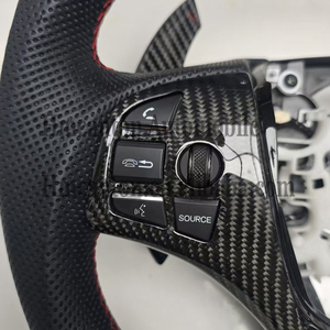 Nouveau produit phare : Volant en cuir perforé en fibre de carbone pour Honda Acura Tlx - Product Image 5