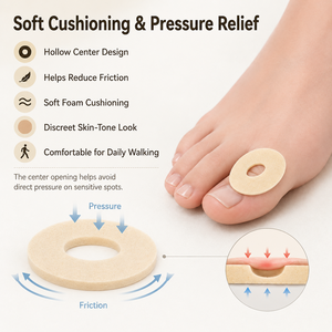 Almohadillas <span class=keywords><strong>de</strong></span> espuma autoadhesivas para callos, protectores metatarsianos, protectores <span class=keywords><strong>de</strong></span> talón, pegatinas para zapatos, plantillas, parches para <span class=keywords><strong>dedos</strong></span> <span class=keywords><strong>del</strong></span> <span class=keywords><strong>pie</strong></span> - Product Image 4