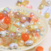 Perles acryliques Mix Options de couleur Holo Galvanoplastie Perle pour la fabrication de bijoux en chaîne