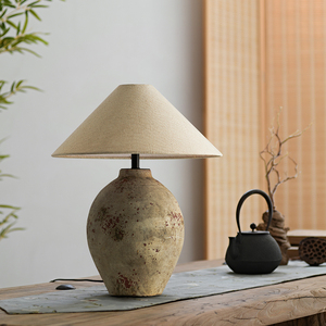 Các Nhà Sản Xuất Bán Wabi-Sabi Gốm Bảng Đèn Tối Giản Đơn Giản Giường Phòng Ngủ Trang Trí Gốm Bảng Đèn - Product Image 5