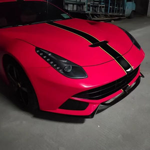 Lèvre et bord de pare-chocs avant en Fiber de carbone de haute qualité de Style RZ pour Ferrari <span class=keywords><strong>F12</strong></span> Kit de carrosserie jupes latérales diffuseur arrière aileron arrière - Product Image 5