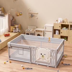 Parc en plastique au design moderne avec ouverture de <span class=keywords><strong>porte</strong></span> Clôture de sécurité pour enfants bon marché pour chambre à coucher, parc et usage extérieur - Product Image 3