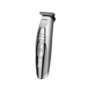Kemei KM-2714 3 in 1 Electric Nose Cordless Hair Trimmer Beard Trimmer Shaver Razor USB Cutting Machine With LCD Display