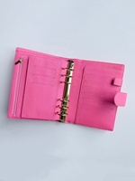 Nueva Carpeta Personalizada Colorida A6, Funda para Cuaderno, Planificador con 6 Anillas, Carpeta para Presupuesto con Logotipo Grabado