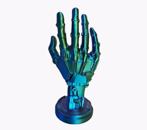 Custom 3D Printed Universal Hand Game Controller Stand CNC Machined Cyberpunk Handles Made of Stainless Steel