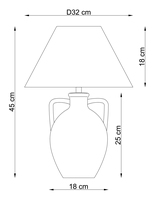 Lampe de table en céramique LED électrique simple de style mid-century avec abat-jour flexible en lin beige naturel, lumière ambiante blanc chaud, base d'ampoule E26