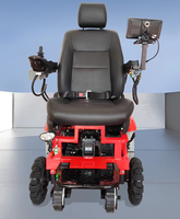 Silla de Ruedas Motorizada Moderna de Doble Tracción con Orugas Reforzadas para Terapia de Rehabilitación, Escaleras y Terrenos Irregulares