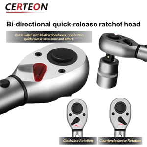 Set kunci torsi profesional 1/4 3/8 1/2 dapat disesuaikan dengan ratchet untuk mekanik otomotif - Product Image 4