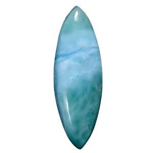 Piedra Preciosa Natural de Larimar Marquise de 9+ Quilates, 26X8X4 mm, Pectolita Azul para Joyería - Product Image 1