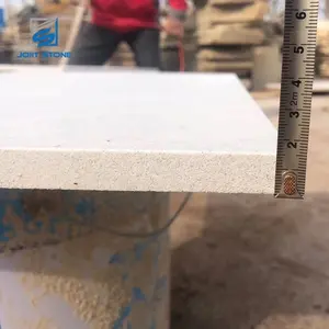 Hohe Qualität Geschliffen Oberfläche Natürliche Weiß Sandstein Fliesen Für Außerhalb Wand Verkleidung