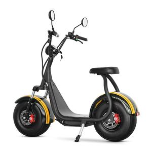 Scooter électrique Citycoco M1 <span class=keywords><strong>E</strong></span> importé de Chine, <span class=keywords><strong>2</strong></span> roues de 8 pouces, pneus larges, 12Ah 1500W, freins à disque hydrauliques, suspension avant - Product Image 5