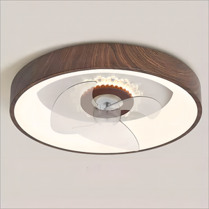 <span class=keywords><strong>Ventilateur</strong></span> de plafond LED de style japonais, minimaliste et moderne, lampe à grain de bois, couleur, télécommande, luminaire silencieux pour chambre à coucher - Product Image 3