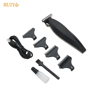 Rechargeable Electric Barber Shaver Cordless Man Hair Clipper T-shaped Blade With Light Barber