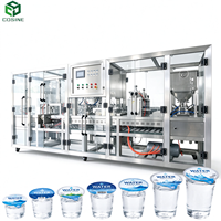 Machine de remplissage et de scellage pneumatique entièrement automatique pour gobelets et canettes en plastique et en aluminium