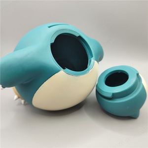 Tirelire en plastique Snorlax Pokémon, design animé pour enfants, taille 16 cm - Product Image 6