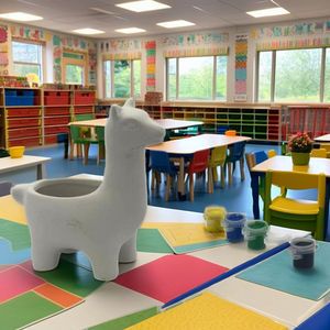 Petits pots de fleurs en céramique bricolage pour l'art des enfants plantant de petites fleurs et dessinant des formes de <span class=keywords><strong>cerf</strong></span> pour la décoration de table - Product Image 3