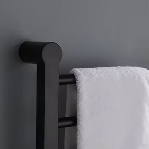 Moderno y Lujoso Calentador de Toallas de Acero Inoxidable Montado en la Pared con Doble Barra y 4 Barras de Calentamiento para Baño, Hotel o Apartamento - Product Image 5