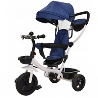 Tricycle pour bébé bon marché/vélo tricycle 4 en 1 pour enfants/tricycle poussette 4 en 1 pour bébé à rotation de 360 avec poignée de poussée